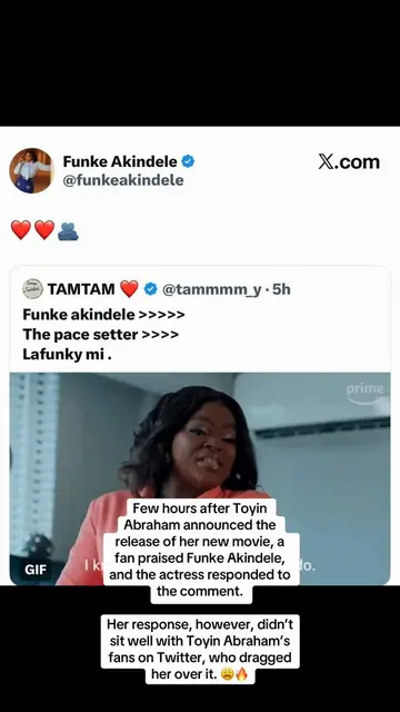 Few hours after Toyin Abraham announced the release of her new movie, a fan prai