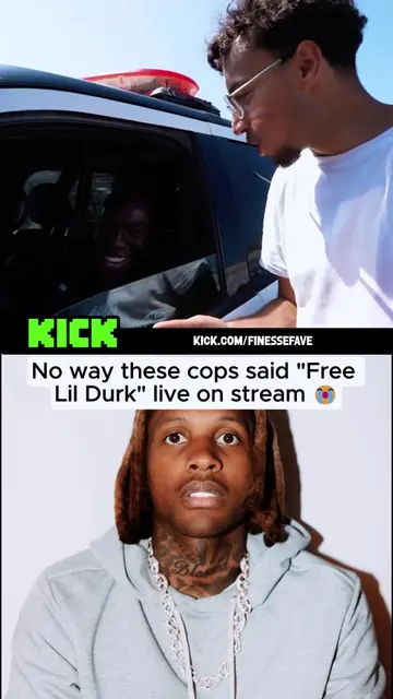 No way these cops said "Free Lil Durk" live on stream 😭 #lildurk #freedurk #dur