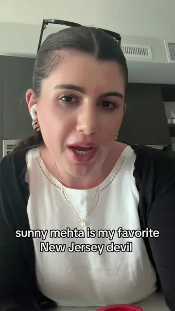 I would follow sunny mehta into battle tbh #sunnymehta #njdevils #newjerseydevil