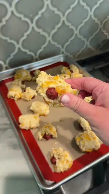 NOT your basic pigs in a blanket 🏈  🌭 Little Smokies 🧀 Shredded cheddar chees
