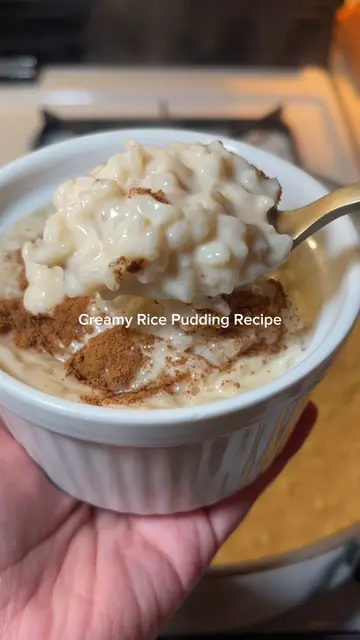 Creamy Rice Pudding! So delicious 😋😋 save it for later and follow for more rec