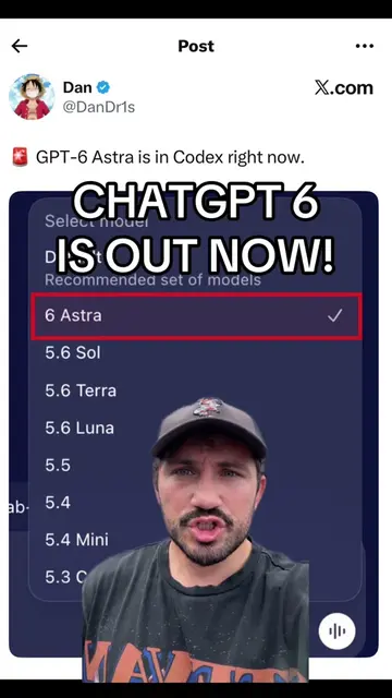 🚨 GPT‑6 ASTRA IS OFFICIALLY HERE. OpenAI just released its newest and most powe