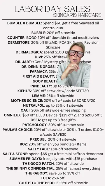 PART 2 LABOR DAY SALES // skincare & hair care !! #labordaysales #labordaydeals 