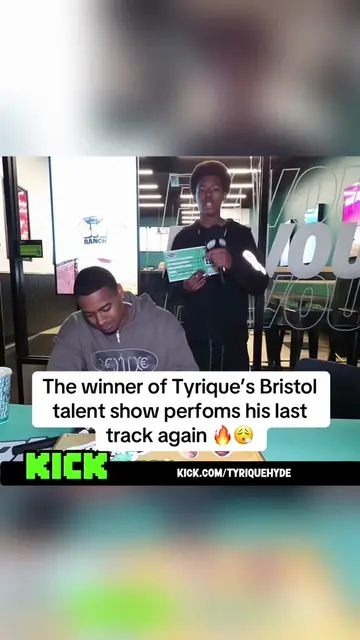 The winner of Tyrique’s Bristol talent show perfoms his last track again 🔥😮‍💨