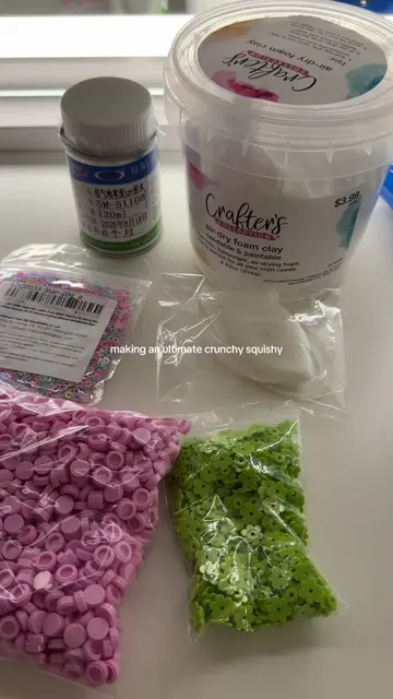 making an ultimate crunchy squishy #asmr #fyp 