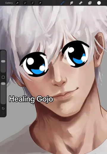I am a doctor, pls no 🍏 #gojo #jjk #arttutorial #artprocess #fanart