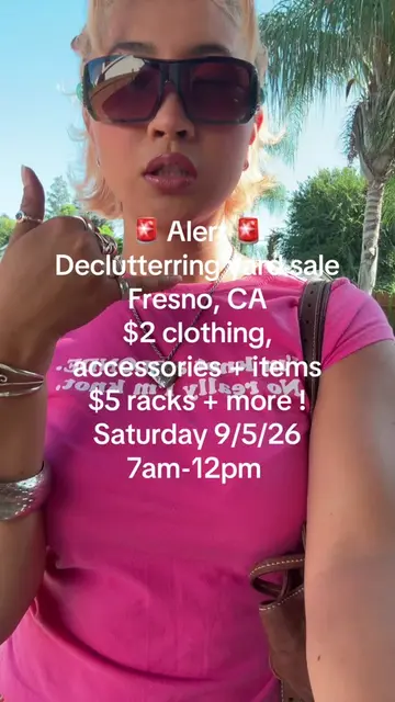 Message me for the address 🌸🩷🎀 #yardsale #fresnoca #declutter #early2000s #vi