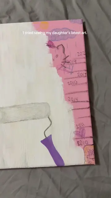 Edit: Her artwork was inspired by another artist.  From my daughter bc I can’t p