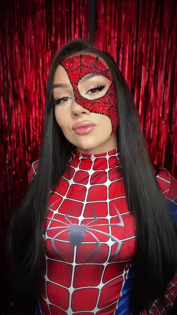 🕷️🕸️#spiderman #spidermanmakeup #переход #makeupinspo #marvel 