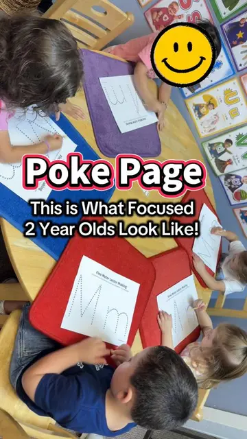 Poke pages are one of those activities that look SO simple… but the focus says i