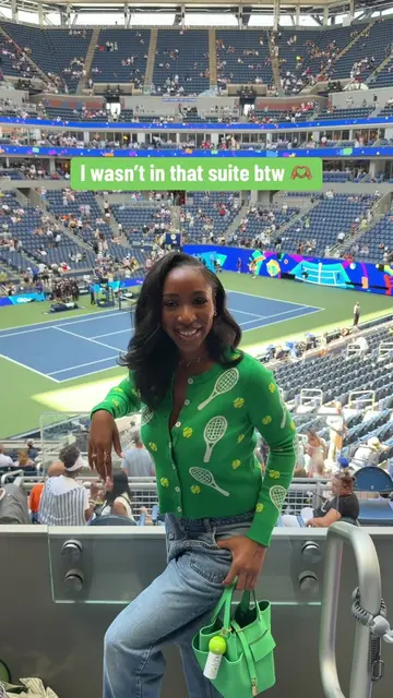 Wrong girl, wrong creator 😂. I was NOT in that viral US Open video 🙂. I wasn’t