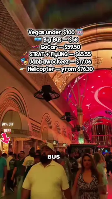 Things to do in Las Vegas under $100 🎰🚁 Vegas doesn't have to mean spending hu