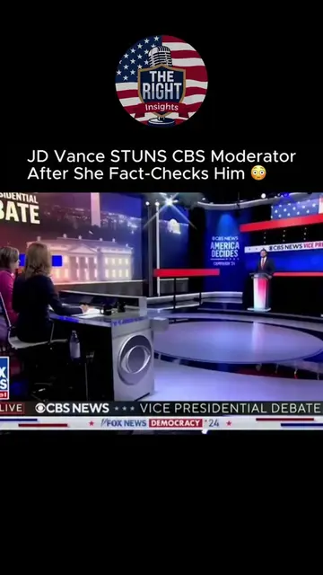 During the CBS News Vice Presidential Debate, JD Vance pushed back against moder