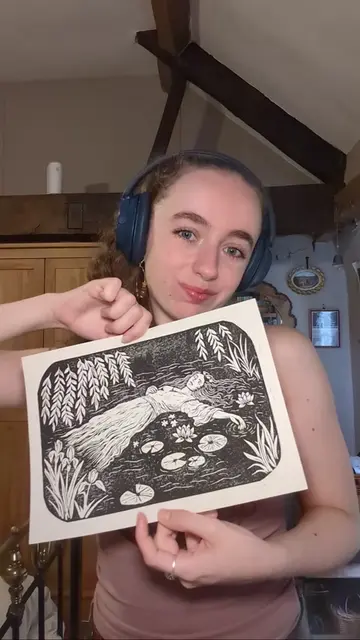 Hi I carved this out of lino and I'm pretty proud of it!! Where are all the ophe