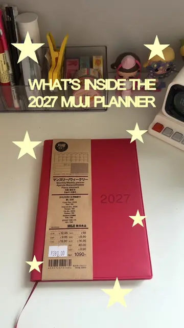 Let’s take a look inside the 2027 Muji Planner ⭐️ #mujiplanner #planner #journal