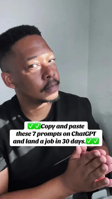 Copy and paste these 7 prompts on ChatGPT to land a job in 30 days! Use these pr