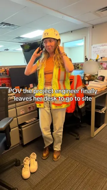 I swear I do go to site 😭#constructionmanagement #projectengineer #construction
