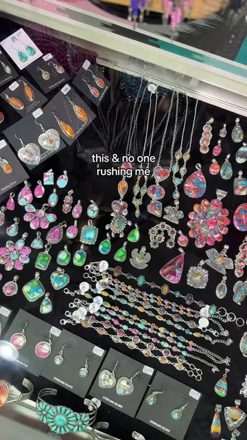 So many insane pieces here 🩵 #turquoise #pigeonforge #nativeamerican #jewelry #