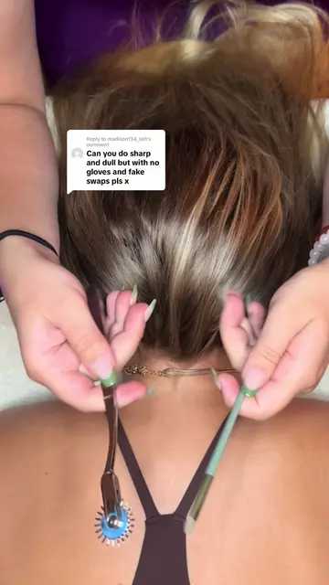 Replying to @madison134_lol1 thanks for the request! | Sharp or dull | ASMR Medi