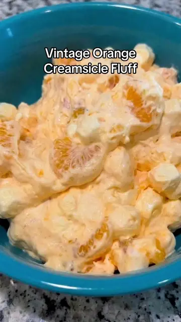 Vintage Orange Creamsicle Fluff — full recipe in caption. 🍊 This is one of thos