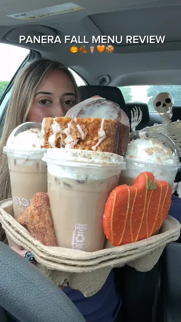 panera fall menu taste test / review 🎃🍂🧋🧡🍪   everything I tried is below🥰 