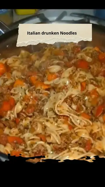 ITALIAN DRUNKEN NOODLES - Don't LOSE this Recipe 😋😍 ✨ Full ingredients + direc