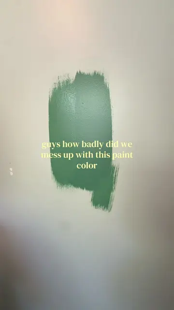 no going back now! 🫣 #painting #house #Home #paintcolors #bathroommakeover 