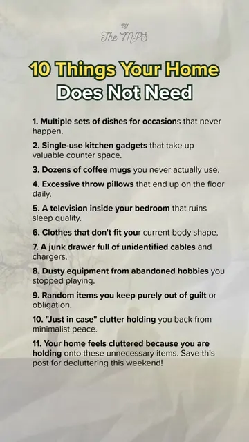 Things Your Home Does Not Need  #Minimalism #Home #Declutter