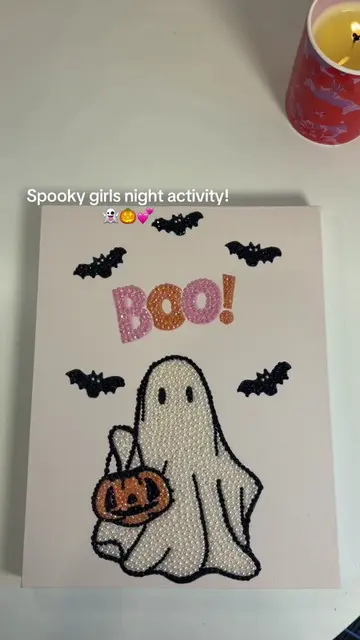 The perfect cozy girls night activity 🎃💕 shop our bedazzle kits now! #bedazzle