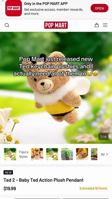 I need the baby Ted RIGHT NOW #ted #ted2 #popmartus #keychain #teddybear 