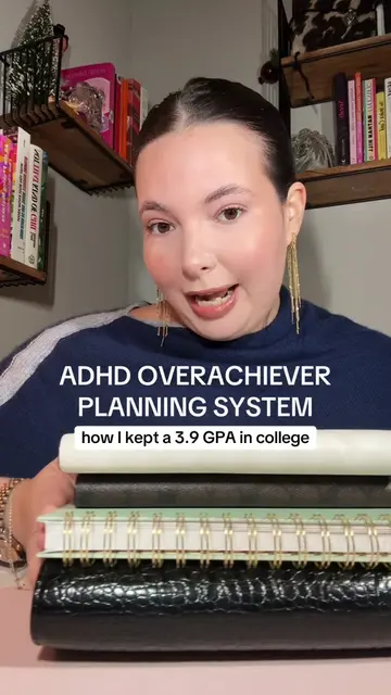 ADHD PLANNING SYSTEM FOR OVERACHIEVERS WHO WANT A 4.0 GPA IN COLLEGE 📆✨✅ My pla