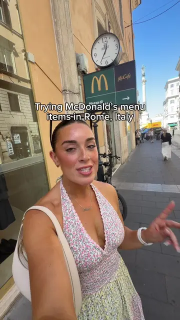 This was the biggest McDonald’s I’ve ever seen🤯 So many different food options 