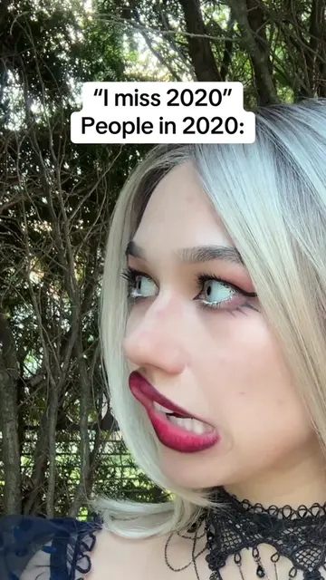 How old were you in 2020? #2020 #platinumhair #bigeyes #althair #animemakeup whi