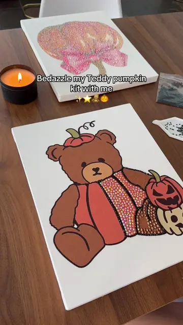 Fall is right around the corner. It’s time to shop for our cozy crafts #rhinesto