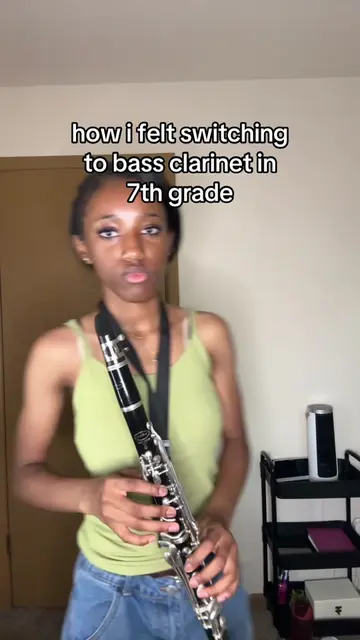 i look a mess and the sound was delayed but it’s okay #clarinet #bassclarinet #b