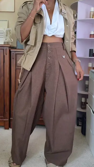 These barrel trousers by Aelfric Eden are teeaa! 😍🔥 #elevatedcasual #casualsty