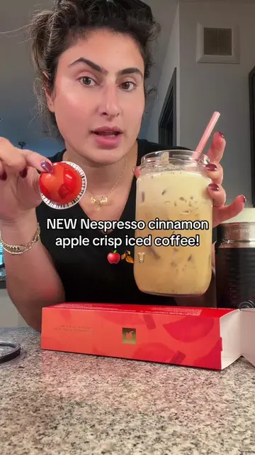 Another review! Way better iced! #nespressopods #nespressocinnamonapplecrisp #ne
