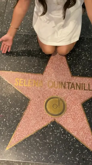 I was so excited to see Selena’s star ⭐️ @Selena Official  #Selena #selenaquinta