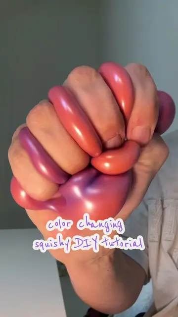 color changing tutorial 🎃👻🤭 #diysquishy #homemadesquishy #smusher #needoh #sq