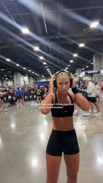 that was hell but I loved it. #dchyrox #mixedoubles #hyrox #hyroxworkout 