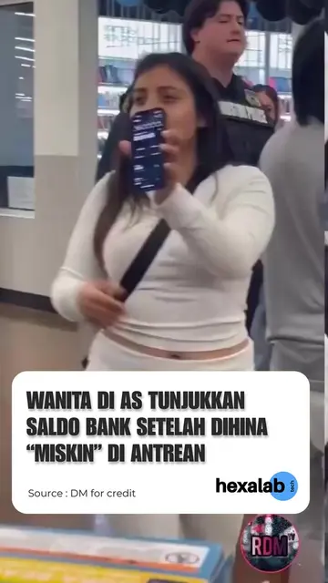 Seorang gadis di Amerika Serikat sedang mengantri di kasir mal ketika sempat rag