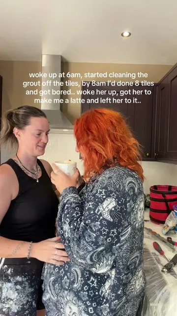 I’d call this, balance! 👏🏼⭐️❤️‍🔥 #lesbiansoftiktok #lesbiancouple #kitchenren