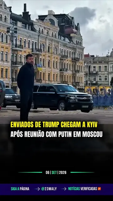 🚂 MISSÃO DE PAZ: ENVIADOS DE TRUMP CHEGAM A KIEV APÓS REUNIÃO COM PUTIN EM MOSC