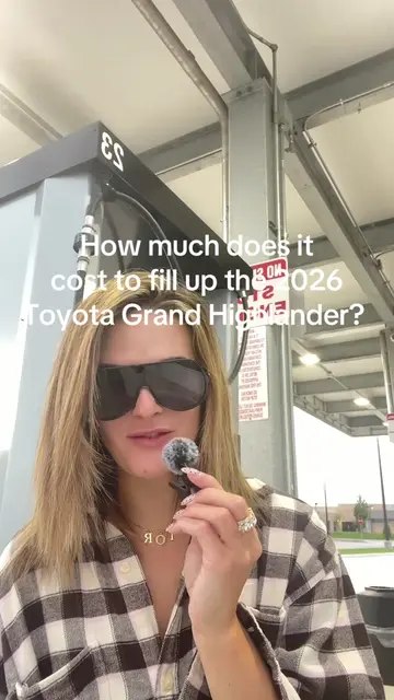 How much does it cost to fill up my 2026 Toyota Grand Highlander? ⛽️🚙💸  #Toyot