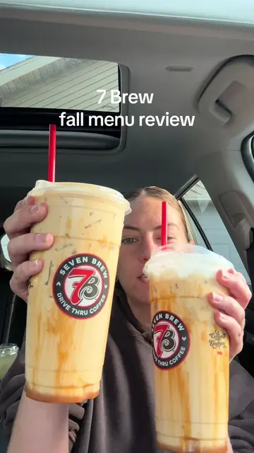 Testing the new 7 Brew fall lineup, but you know I had to customize it. 🍂☕️ Rat
