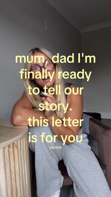 this letter is for you mum and dad. Gosh I didn't expect it together emotional �