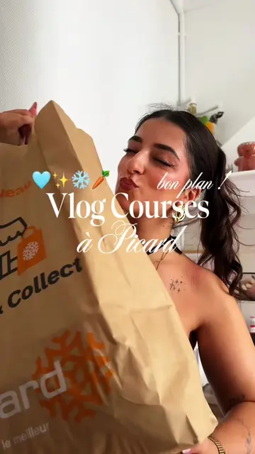 en partenariat avec Picard Surgelés Vlog courses chez Picard, j’aime trop faire