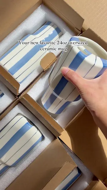 24oz ceramic mugs are live on TikTok Shop#ceramicmugs #bigmug #coffeemug #handma