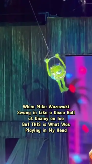 Mike Wazowski’s shining moment at @Disney On Ice  Disney on Ice presents Spotlig