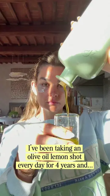When I started doing an olive oil lemon shot every day four years ago, I didn't 